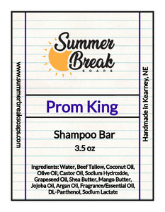 Prom King Shampoo Bar