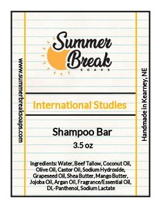 International Studies Shampoo Bar