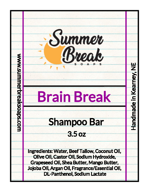 Brain Break Shampoo Bar