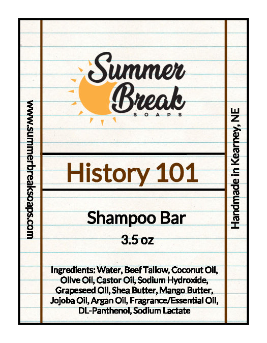 History 101 Shampoo Bar