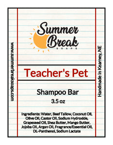 Teacher's Pet Shampoo Bar