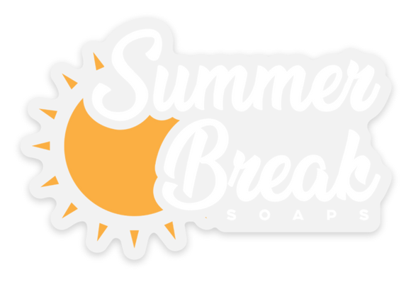 Summer Break Soaps Clear Sticker