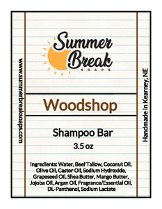 Woodshop Shampoo Bar